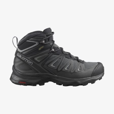 Salomon X ULTRA 3 MID GORE-TEX Womens Hiking Boots Black UK EJOK